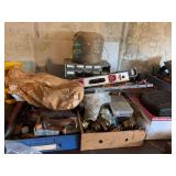 Group of Assorted Hardware and Tools