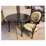Round Table and Arm Chair