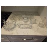 Assorted Cut Glass Servingware