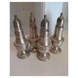 Weighted Sterling Salt and Pepper Shakers