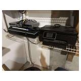 HP Printer, Epson Scanner, and DVD Player