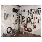 Contents of Pegboard - assorted tools and hardware