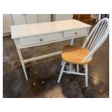 2 Drawer Desk and Chair - 45”L x 18”D x 30”H