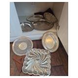 Assorted Silver Plated Serving Trays