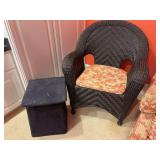 Patio Chair and Padded Stool