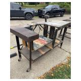 Homemade Rolling Shop Table