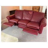 Red Leather Sofa