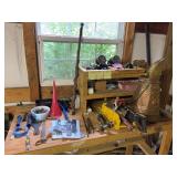 Contents of Workbench - assorted tools and hardware