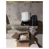 Assorted Glassware and Furniture Risers