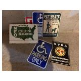 Assorted Metal Signs