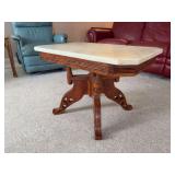 Marble Top Table - 30”W x 20”D x 21”H