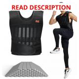 Up to 44lbs Adjustable Weighted Vest Set