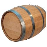 5 Gallon Oak Barrel - Wooden Whiskey Bar