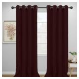 2pk Wine Easy-Going Blackout Curtains fo