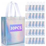 NEOACT 30 Pcs Iridescent Gift Bags Mediu