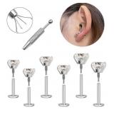 Uni-J Flat Back Stud Earrings for Women