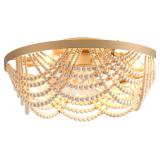 20' Boho Ceiling Fan with Lights Flush M