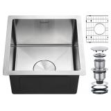 15x15 Inch Bar Sink Undermount, 18 Gauge