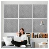 6 PCS Acoustic Panels, 23.6x23.6 Inch So