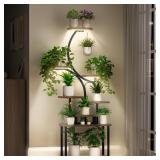 Plant Stand Indoor with Grow Light, 8 Ti