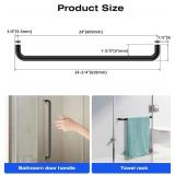 Ranbo Glass Shower Door Towel Bar 22,5In