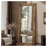 FICTOR Wooden Full Length Mirror, 55'x22