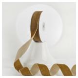 MEEDEE Light Brown Velvet Ribbon 1 Inch