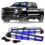 XRIDONSEN Blue White Emergency Visor Lig