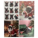 OTKBD Funny Christmas French Bulldog Wal