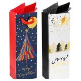 6pk RACHELLE'S Christmas Wine Bags   14'