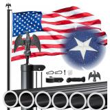 20FT Heavy Duty Flag Pole for Outside Ho