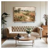 OIQArtOIQ Framed Canvas Wall Art,Vintage