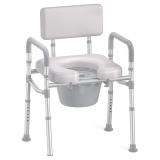 HOMLAND Bedside Commode with Padded Seat