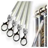 46 inch (4 Pack) All Clear Acrylic Curta