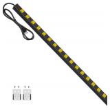 JUNNUJ Long Metal 16 Outlet Wide Spaced