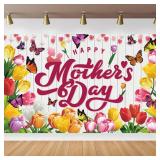 Mothers Day Backdrop Happy Mothers Day B