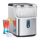 Nugget Ice Maker Countertop, HOMEZAY Peb