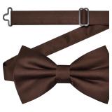 Branduce Solid Color Pre-tied Bow Tie Qu