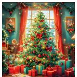 cviokrdu Christmas Paint by Numbers Kit