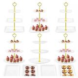 Lazycorner 10 Pcs Dessert Table Display