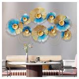 ALKANI Metal Wall Art Decor Iron Flower