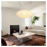 2pcs White Oval Paper Lantern Lampshade set o