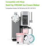 2pk Creami Swirl Pints and Lids NC701 NC701C