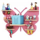 Pink Butterfly Tonie Shelf Wall Mounted