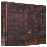 AZRHOM Extra Large Thick Walnut Wood End