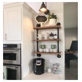 DR.IRON Industrial Pipe Shelving 3 Tiers