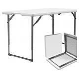 Folding Table 4ft - Heavy Duty Fold-in-H