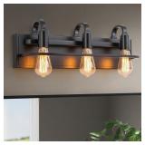 Industrial Vanity Light Fixture, Matte B