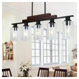 COTULIN 5-Light Farmhouse Kitchen Island