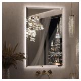 Keonjinn 24 x 36 in Backlit Mirror Bathr